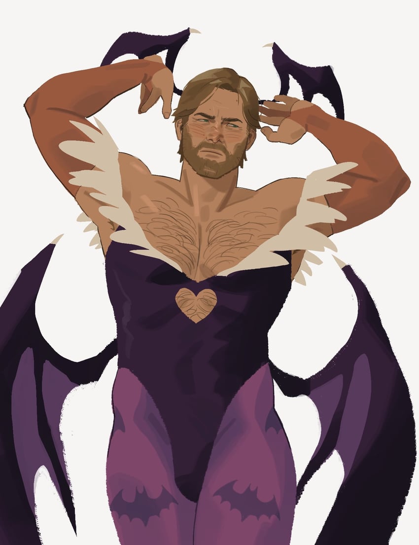 morrigan aensland and arthur morgan (darkstalkers and 2 more) drawn by snickerdooble