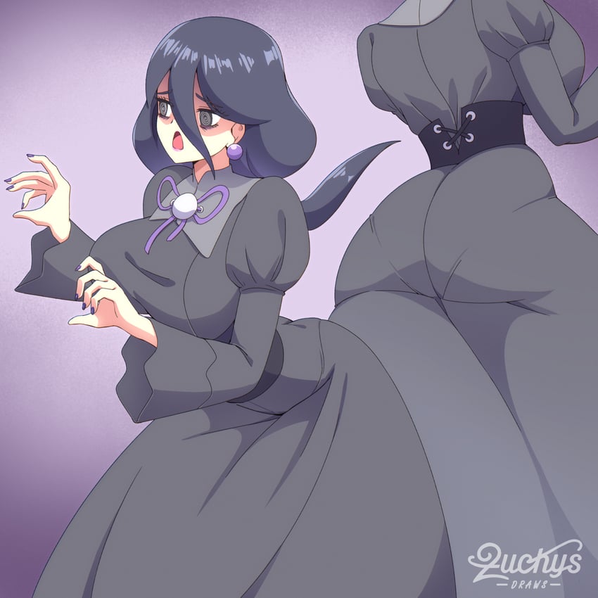 hex maniac (pokemon and 1 more) drawn by zuchysdraws