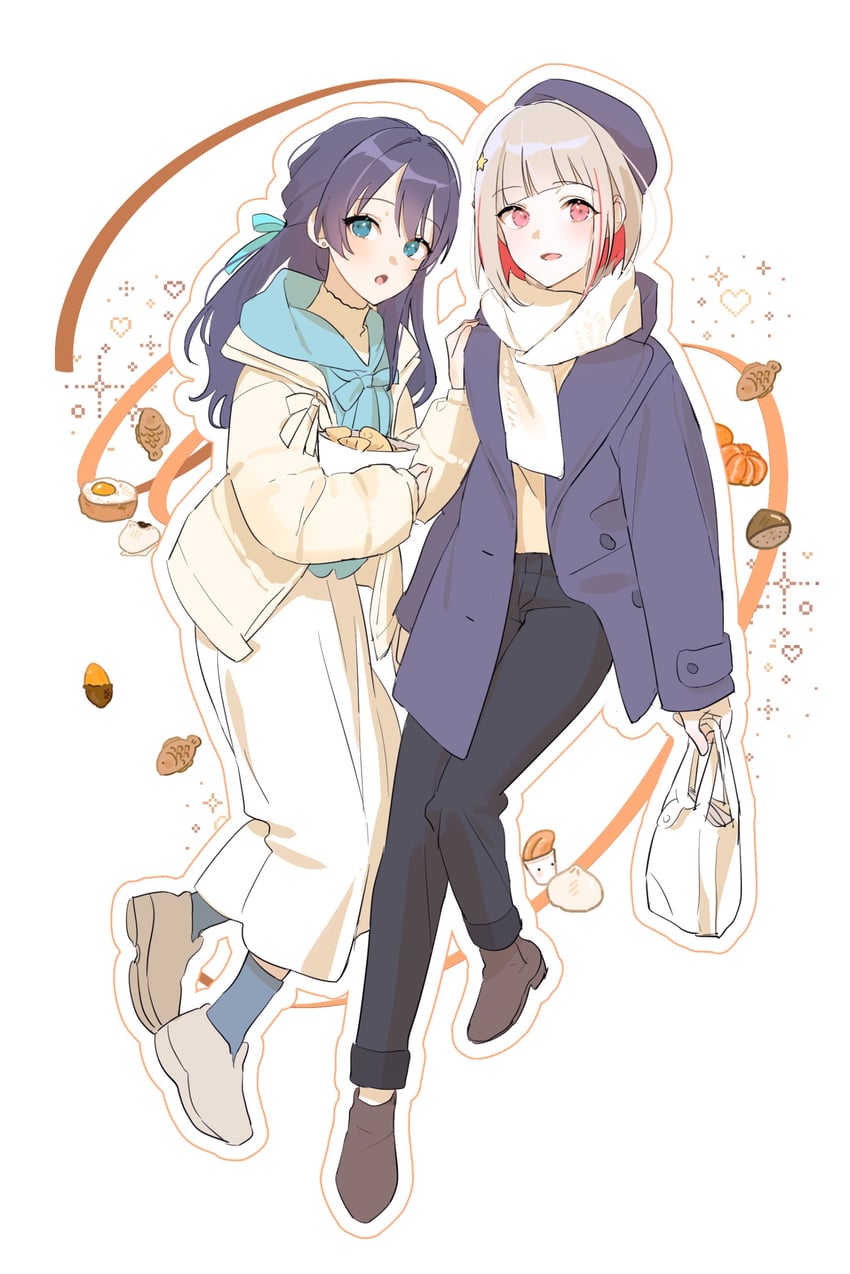 murano sayaka and yugiri tsuzuri (love live! and 1 more) drawn by susu_(junhee_u)