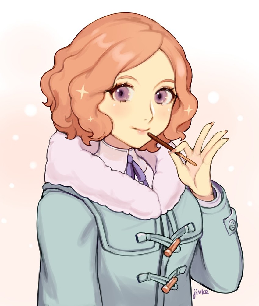 okumura haru (persona and 1 more) drawn by jivke