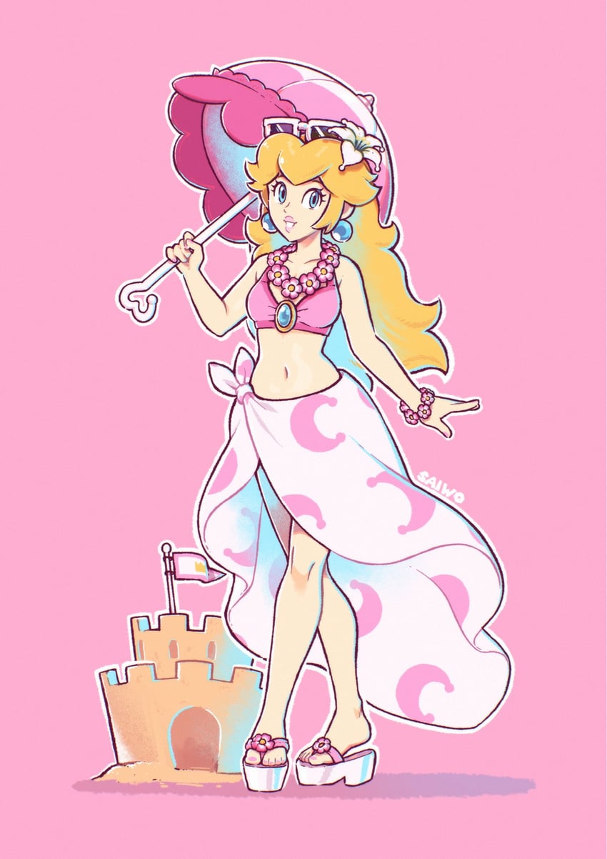 princess peach (mario and 1 more) drawn by saiwo_(saiwoproject)