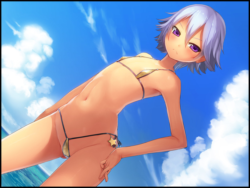 Anime girls bikini nipples