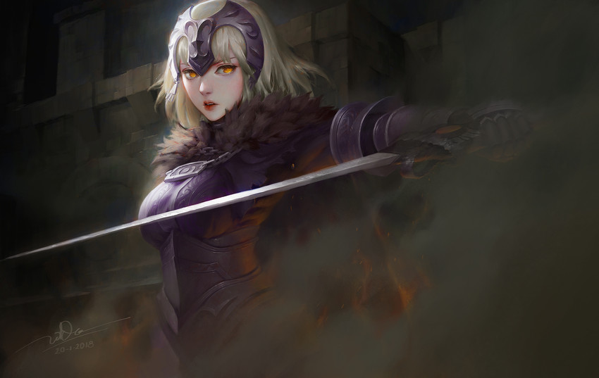 jeanne d'arc alter (fate and 1 more) drawn by dao_trong_le