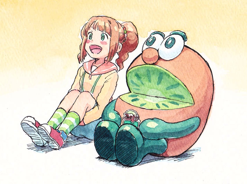 takatsuki yayoi and green (idolmaster and 3 more) drawn by gussuripii
