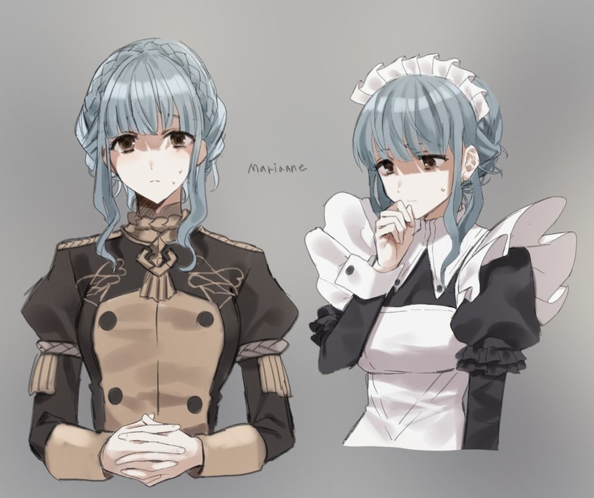 marianne von edmund (fire emblem and 1 more) drawn by gambe