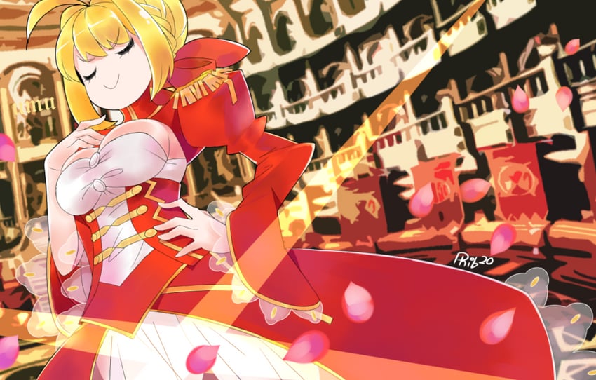 nero claudius (fate and 1 more) drawn by phibonnachee