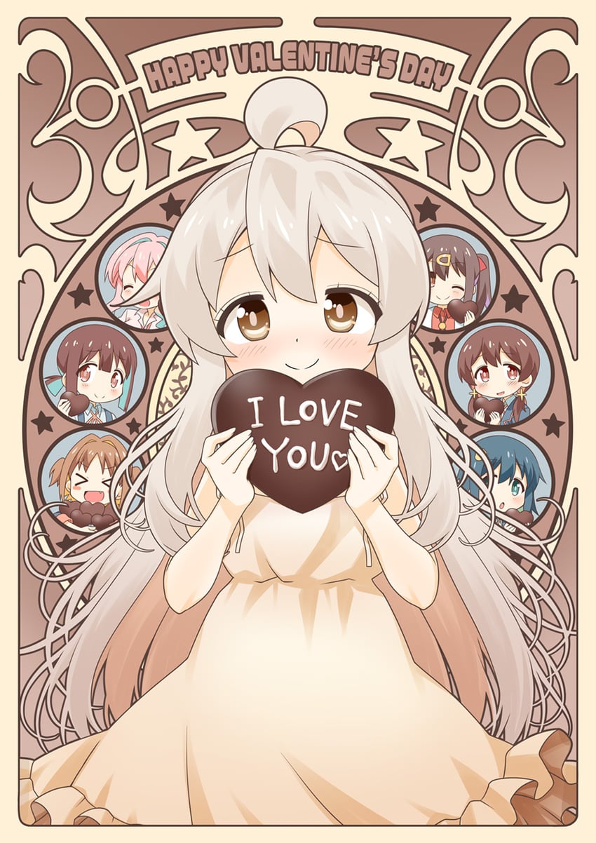 oyama mahiro, oyama mihari, hozuki momiji, oka asahi, murosaki miyo, and 2 more (onii-chan wa oshimai!) drawn by akou_roushi