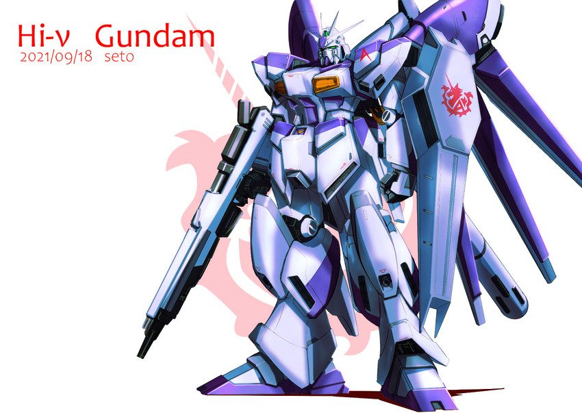 hi-nu gundam (gundam and 2 more) drawn by seto_(atsushi533822)