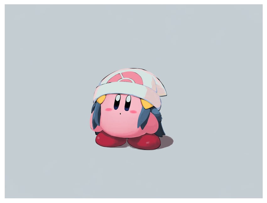 dawn and kirby (pokemon and 2 more) drawn by suyasuyabi