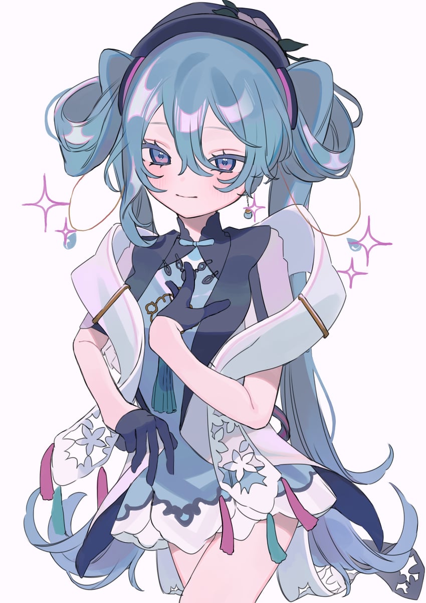 hatsune miku (vocaloid and 1 more) drawn by hakudaku