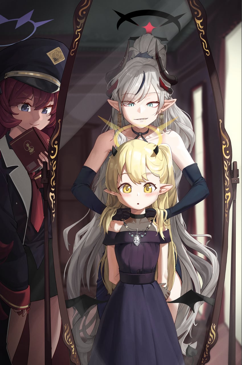 ibuki, iroha, and makoto (blue archive) drawn by roro_(tpghksdlzpq)