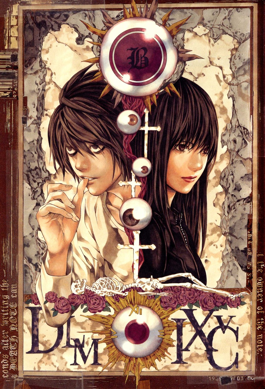 misora naomi and beyond birthday (death note and 1 more) drawn by obata_takeshi