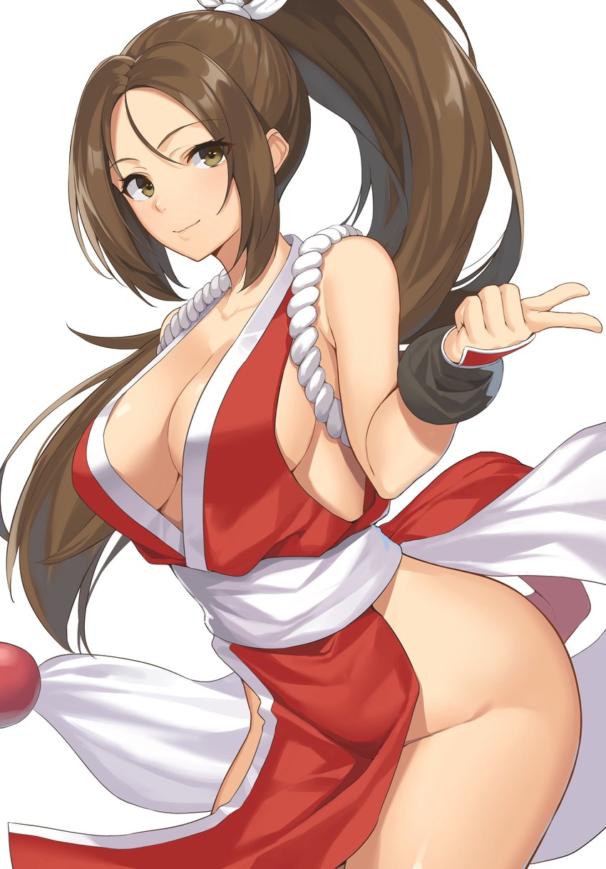 shiranui mai (the king of fighters and 1 more) drawn by suiroh_(shideoukami)