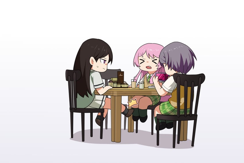 chihaya anon, shiina taki, and takamatsu tomori (bang dream! and 1 more) drawn by yzj21333