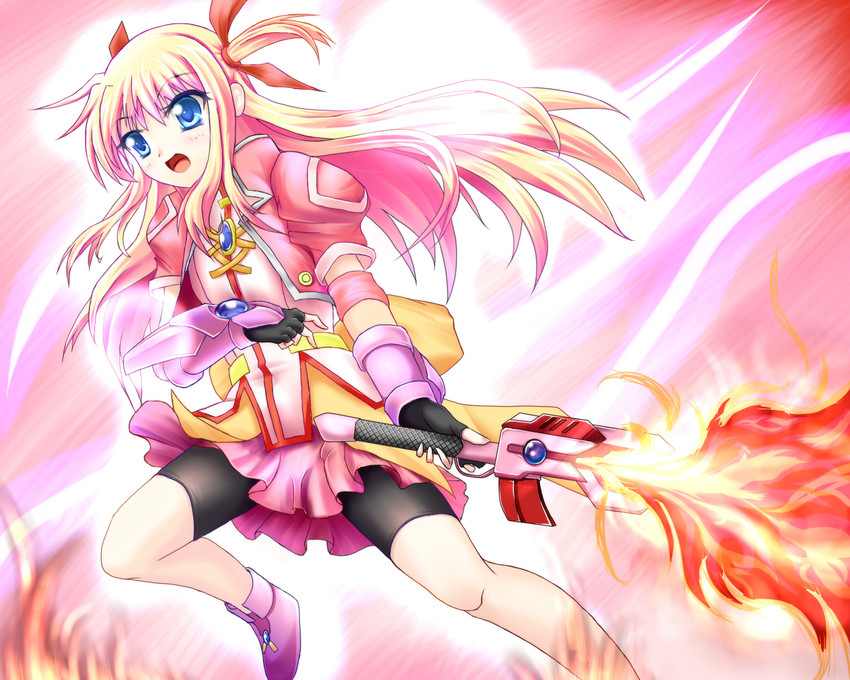 arisa bunnings (lyrical nanoha and 1 more) drawn by ish_hekira