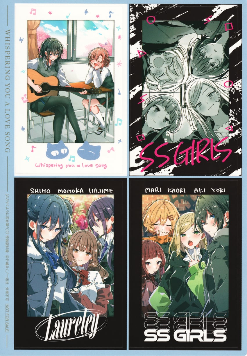 kino himari, asanagi yori, izumi shiho, mizuguchi aki, tachibana kaori, and 3 more (sasayaku you ni koi wo utau) drawn by takeshima_eku