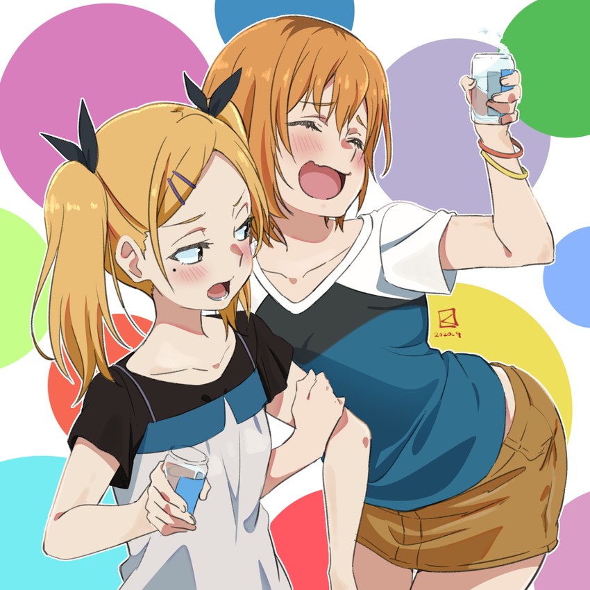 miyamori aoi and yano erika (shirobako) drawn by miyahara_takuya