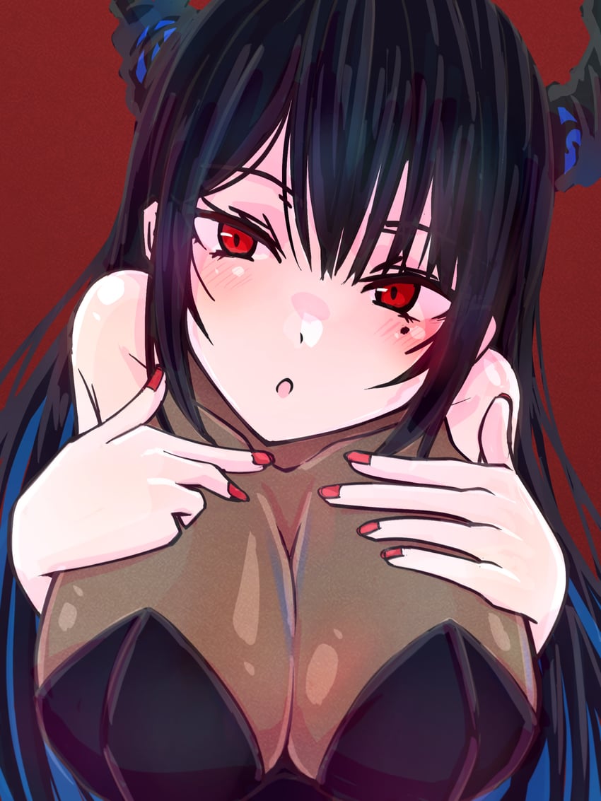 nerissa ravencroft (hololive and 1 more) drawn by qwq_oekaki