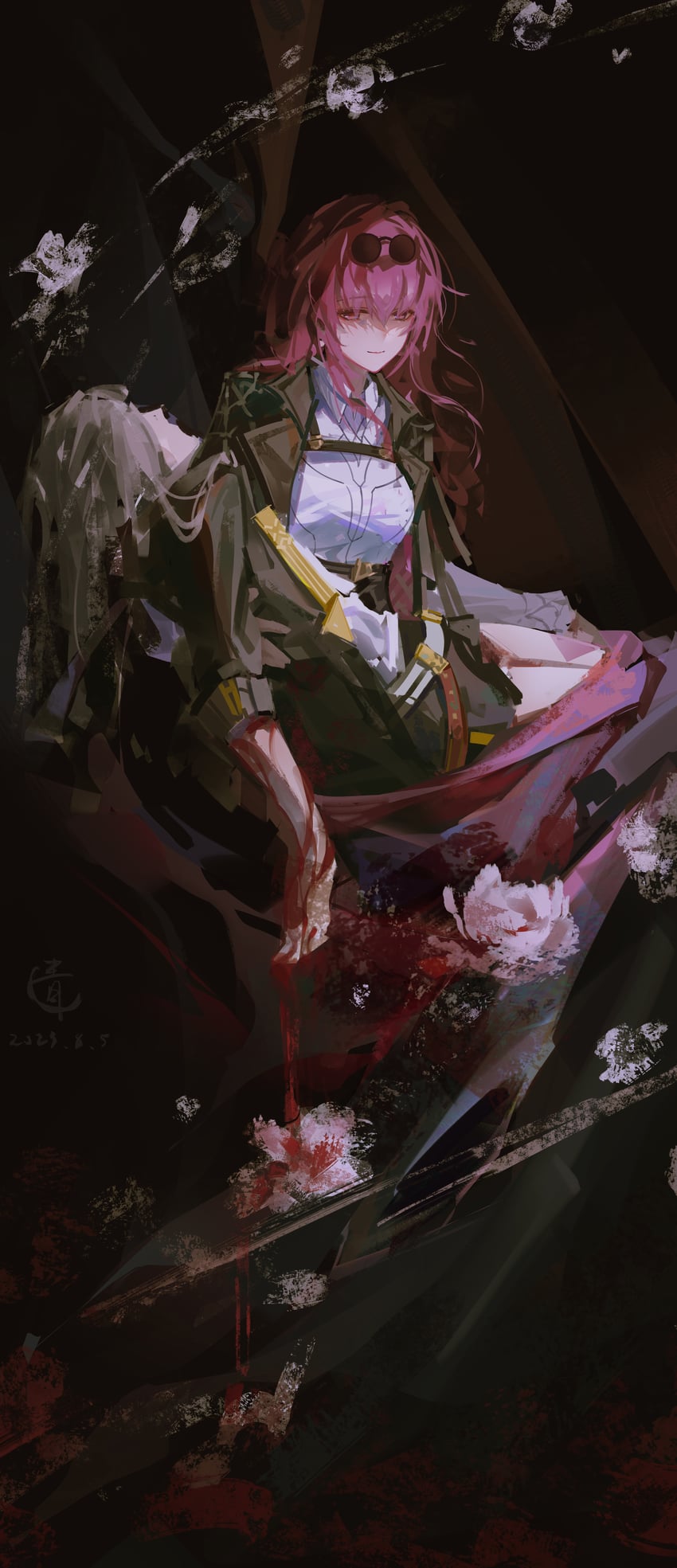 trailblazer, stelle, and kafka (honkai and 1 more) drawn by innocentaoi