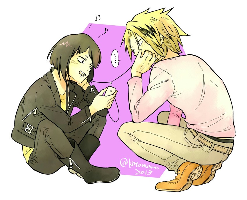 jiro kyoka and kaminari denki (boku no hero academia) drawn by kotomaru