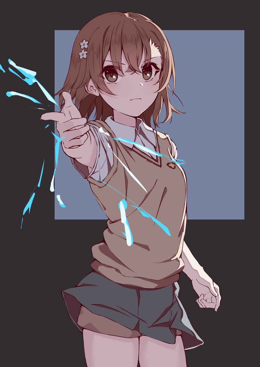 misaka mikoto (toaru majutsu no index and 1 more) drawn by komura_hiroto
