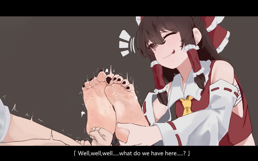 hakurei reimu (touhou) drawn by jager