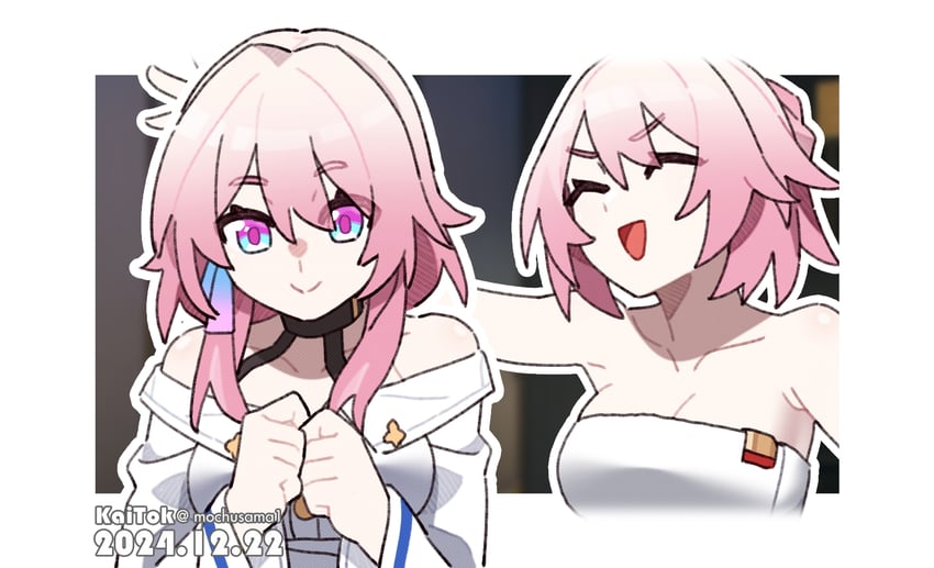 march 7th (honkai and 1 more) drawn by mochusama