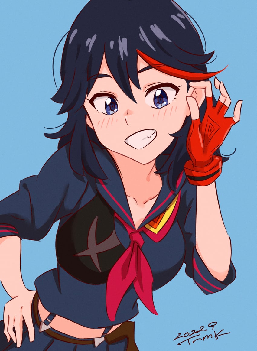matoi ryuuko and senketsu (kill la kill) drawn by tsunemoku