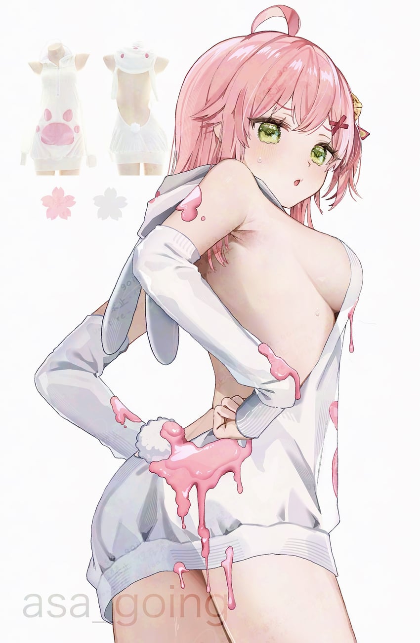 sakura miko (hololive) drawn by asa_going