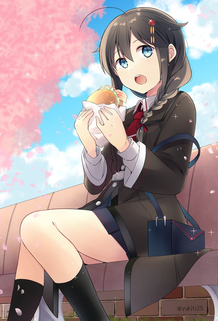 shigure and shigure kai ni (kantai collection) drawn by yukichi_(eikichi)