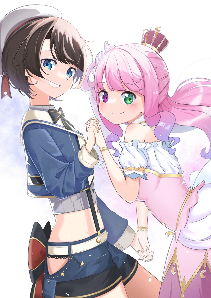 oozora subaru and himemori luna (hololive) drawn by madai_(mappy)