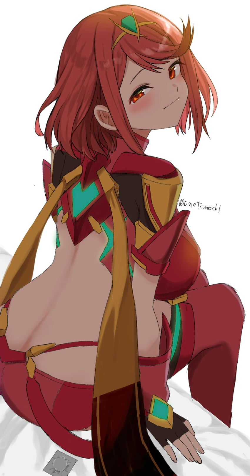 pyra (xenoblade chronicles and 1 more) drawn by umotomochi