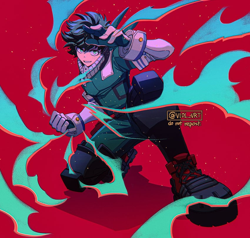 midoriya izuku (boku no hero academia) drawn by viol_vrt