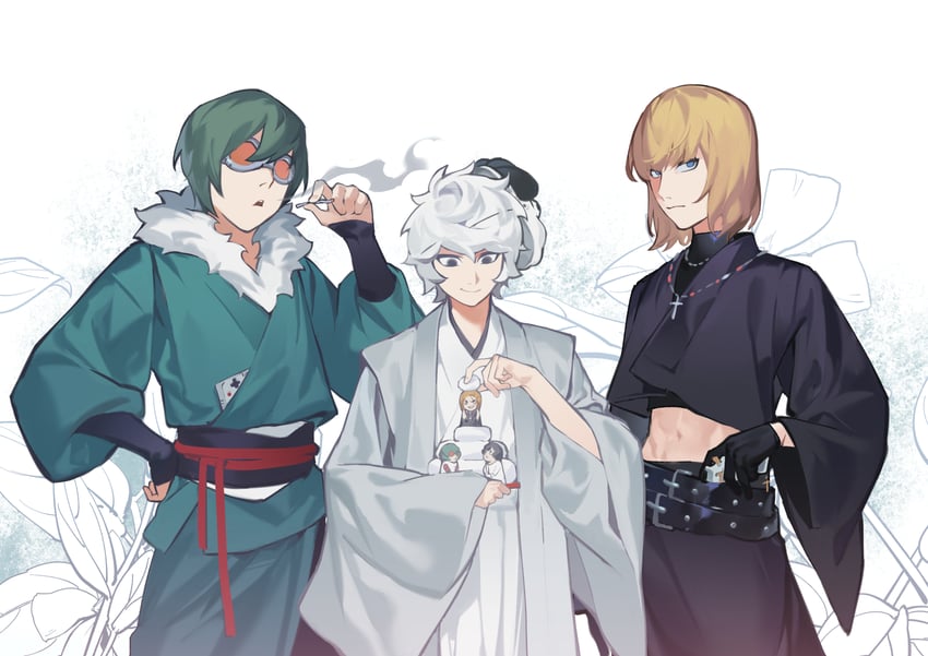 near, mello, matt, and stephen gevanni (death note) drawn by saaak57587044