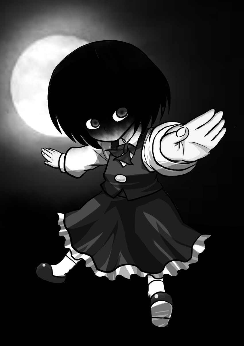 rumia (touhou) drawn by niiko_(gonnzou)