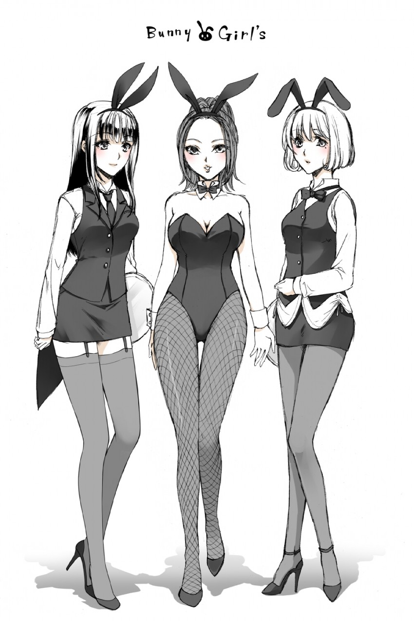 aoki yuriko, azuki miho, and miyoshi kaya (bakuman) drawn by shiroya