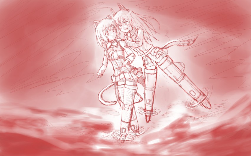 sanya v. litvyak and eila ilmatar juutilainen (world witches series and 1 more) drawn by delf