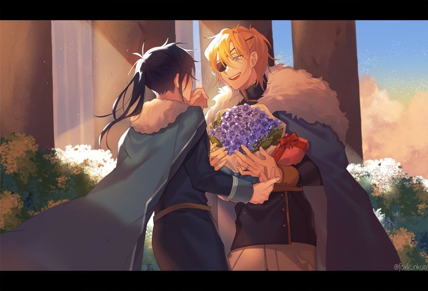 dimitri alexandre blaiddyd and felix hugo fraldarius (fire emblem and 1 more) drawn by foxkunkun