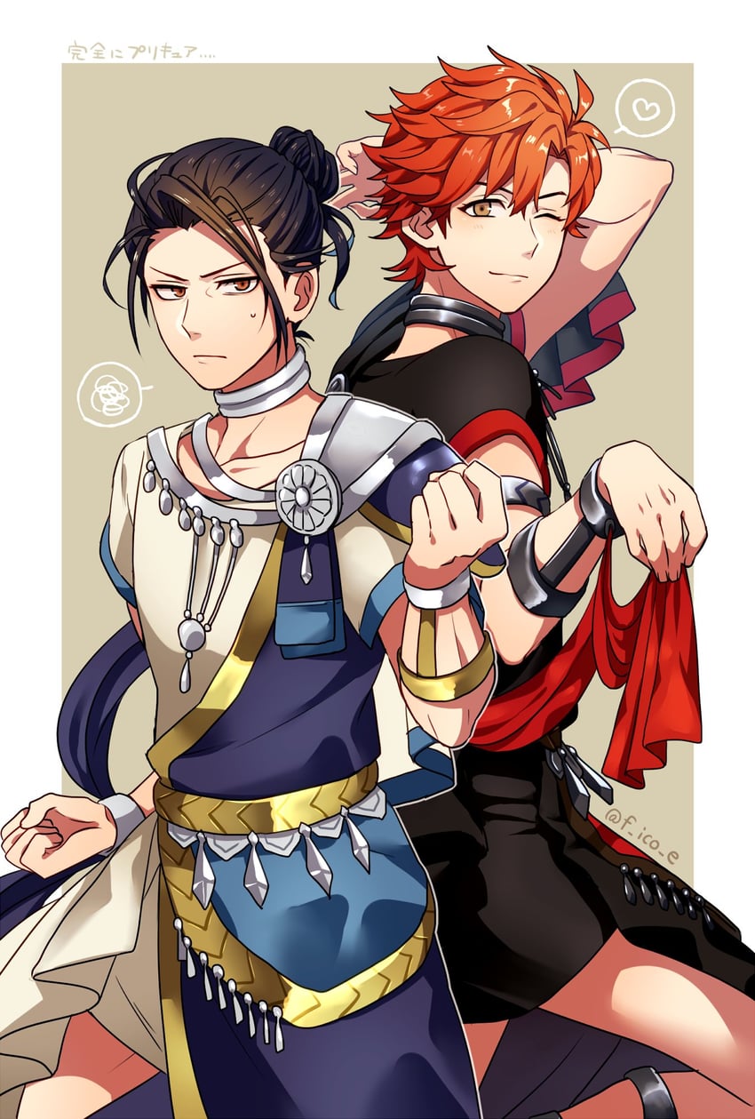 sylvain jose gautier and felix hugo fraldarius (fire emblem and 1 more) drawn by f_ico_e