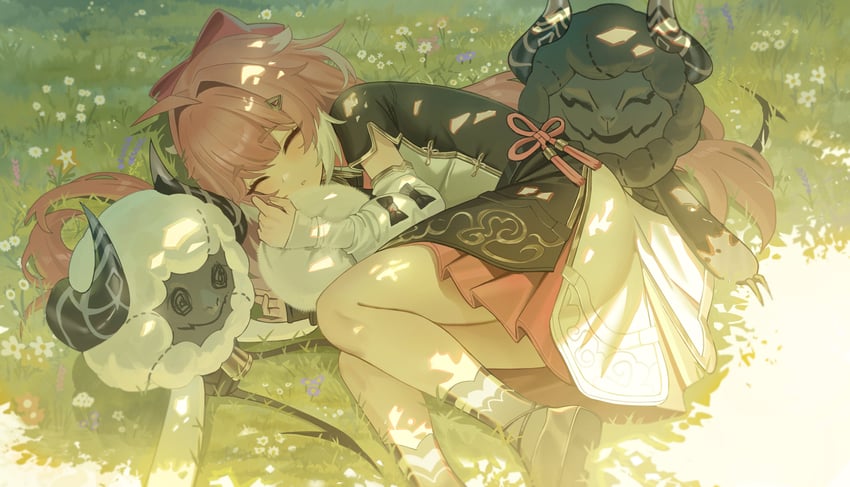 encore, cloudy, and cosmos (wuthering waves) drawn by jeze