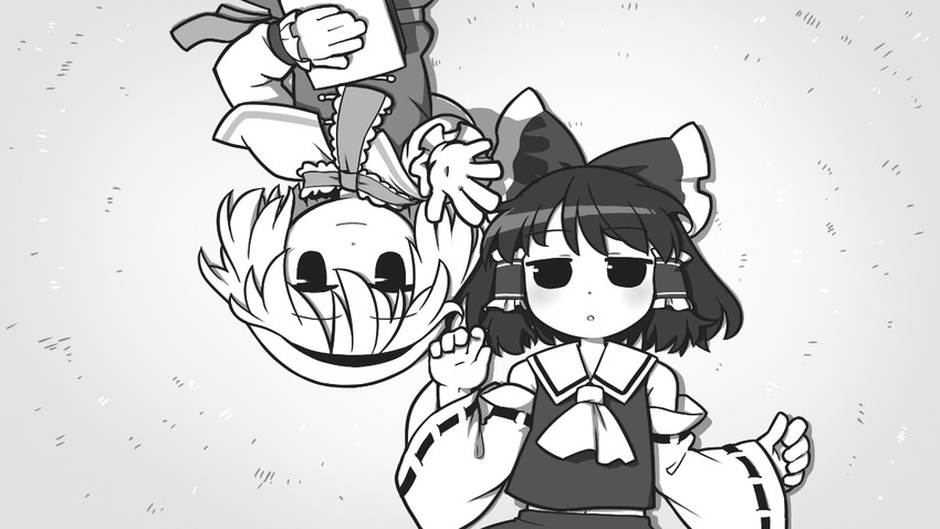 hakurei reimu and alice margatroid (touhou) drawn by ume_(noraneko)