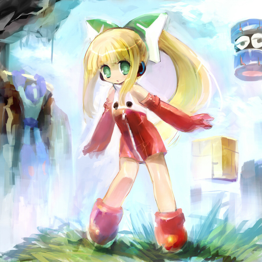 roll and mega man (mega man) drawn by ein_(long_cake)