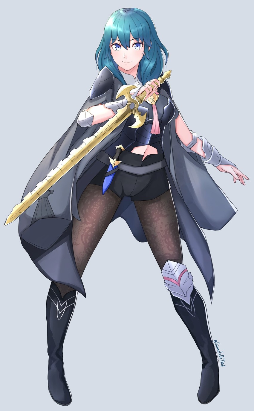 female byleth (fire emblem and 1 more) drawn by grimmelsdathird