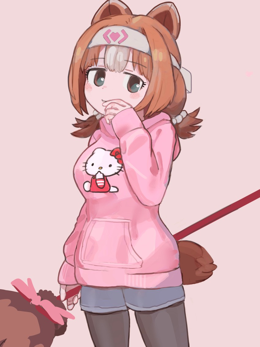 hello kitty and kodiak bear (kemono friends and 2 more) drawn by kunikuni_(kunihiro2005)