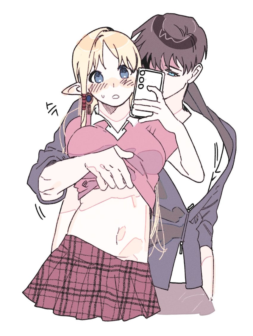 player character and portia (mabinogi) drawn by 100_yeol