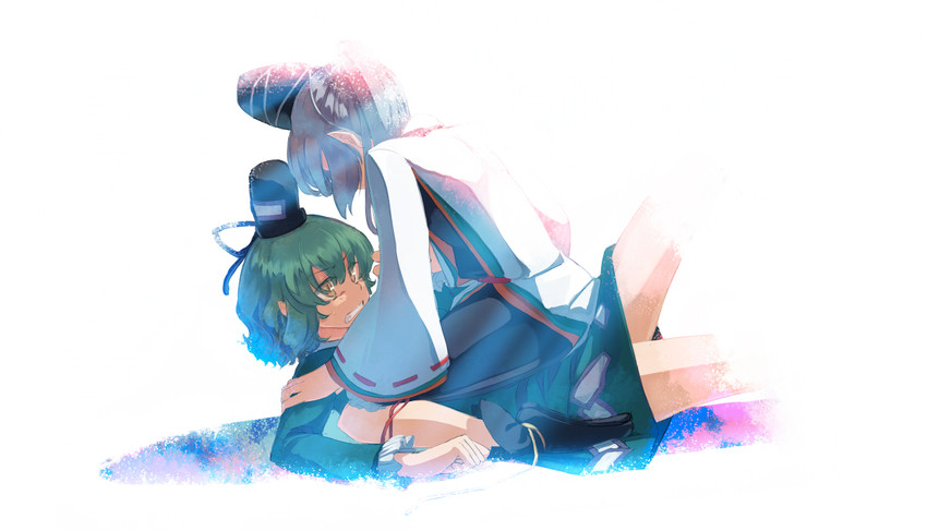 mononobe no futo and soga no tojiko (touhou) drawn by takuzui