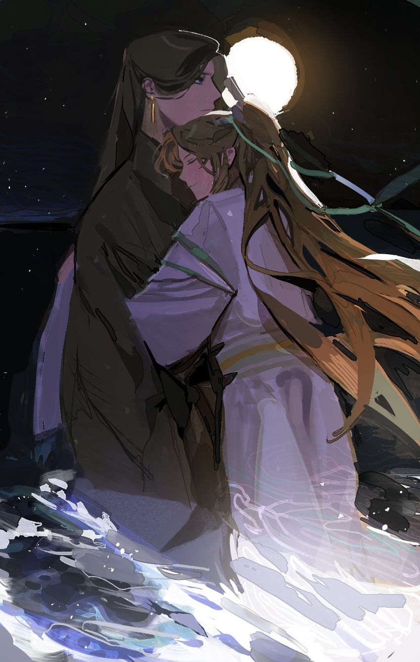 shi qingxuan and he xuan (tianguan cifu) drawn by hotae