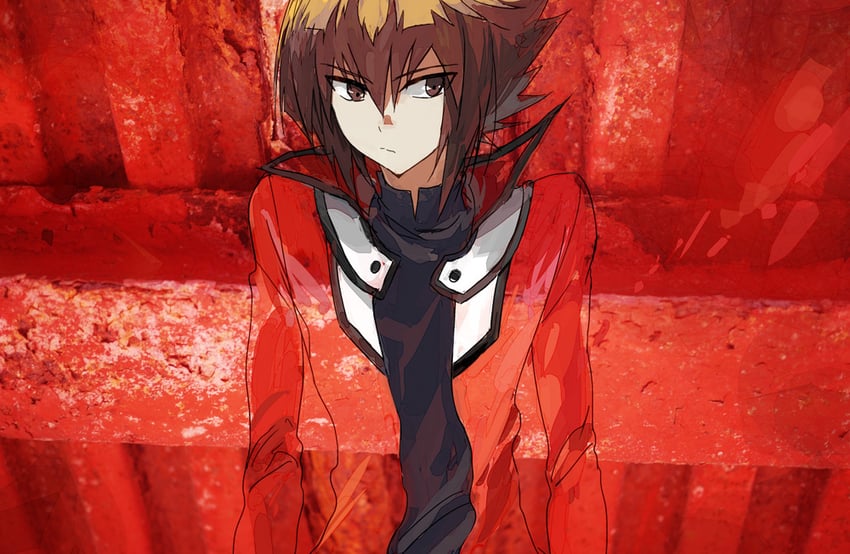 yuki judai (yu-gi-oh! and 1 more) drawn by moribuden