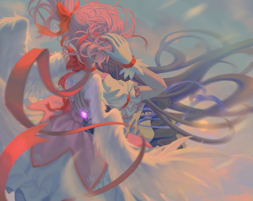 akemi homura and kaname madoka (mahou shoujo madoka magica) drawn by xxyt-xx