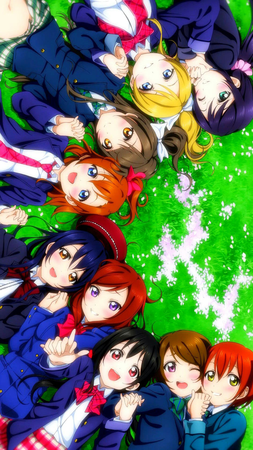 nishikino maki, tojo nozomi, sonoda umi, yazawa nico, ayase eli, and 4 more (love live! and 1 more)
